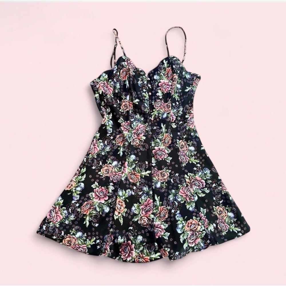 Victoria's Secret 80s button slip dress L coquette grunge babydoll vintage wife
